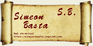 Simeon Basta vizit kartica